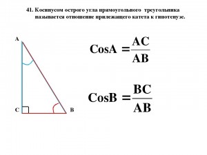 Создать мем: синусом острого угла прямоугольного треугольника называется отношение, противолежащий катет к гипотенузе, отношение прилежащего катета к гипотенузе