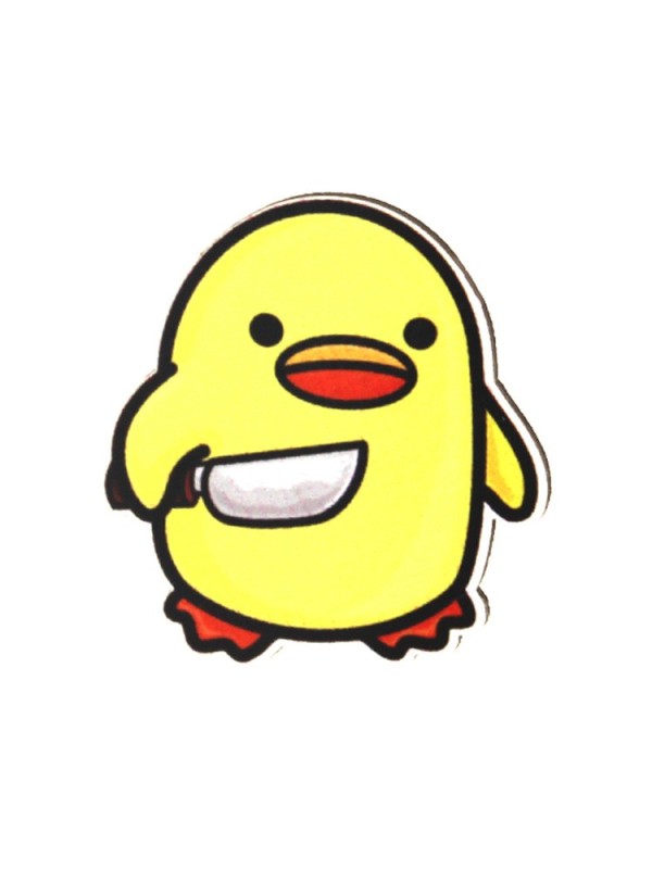 Create meme: duck with a knife, yellow duck , duck with a knife