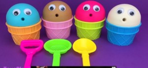 Create meme: 4 Colors Play Doh Ice Cream Cups Robocar Poli Surprise Toys Yowi