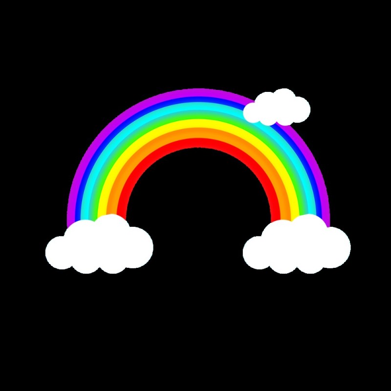 Create meme: rainbow on a transparent background, rainbow drawings, rainbow arc