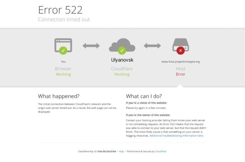 Создать мем: ошибка 520, error 522 connection timed out, cloudflare