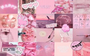 Создать мем: розовые обои на ноутбук эстетика, pink aesthetic, розовые шары