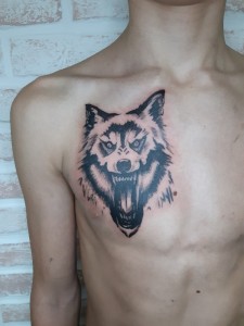 Create meme: tattoo wolf, tattoo wolf