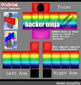 Create Meme Roblox Roblox Roblox Template Shirt Rainbow Rainbow Shirt Roblox Pictures Meme Arsenal Com - ninja template roblox