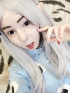 Create meme: image a baby cosplayer ん nyui tofu-Chan's latest cosplakita, Victoria toropchina, cosplay