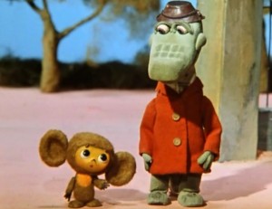 Create meme: crocodile Gena and Cheburashka picture, Cheburashka and Gena, Cheburashka goes to school