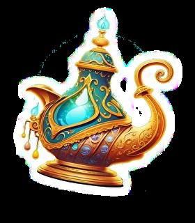 Create meme: Aladdin's lamp gin, lamp of Aladdin, the magic lamp of Aladdin