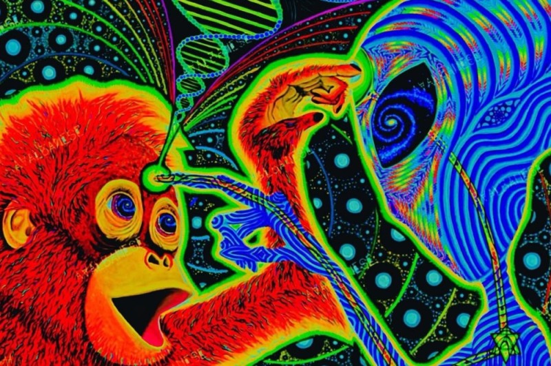 Create meme: psychedelic drawings, paintings psychedelic