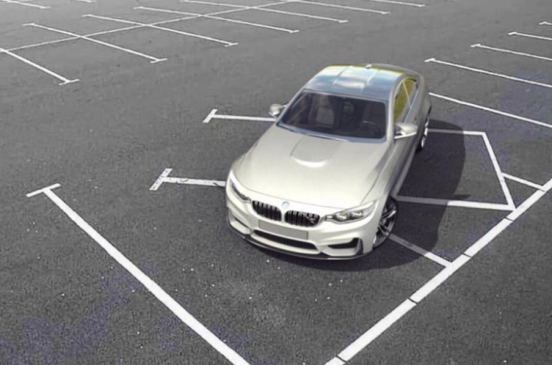 Create meme: bmw parking, BMW V, bmw in the parking lot