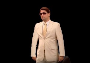 Create meme: Male, Gena Bukin PNG, Gena Bukin in a white suit and glasses