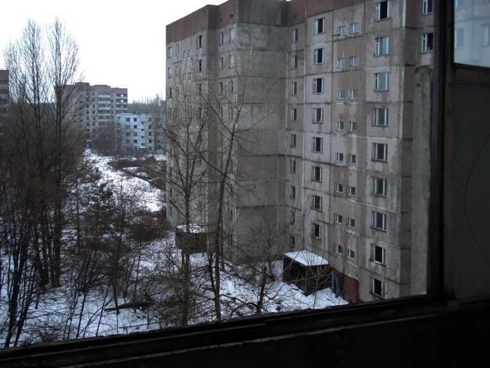 Create meme: Pripyat in winter, city of pripyat, Chernobyl in winter