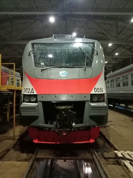 Create meme: Ramenskoye pm-7 depot, ep2d Russian Railways, ep 2 d electric train