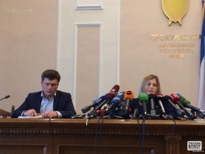 Create meme: deputies of the state Duma, poklonskaya meme with microphones