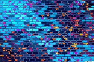 Создать мем: кирпичная стена разноцветная, фон кирпичная стена, задний фон для ютуба
