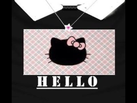 Create meme t-shirt Roblox hello Kitty, roblox t-shirts for girls