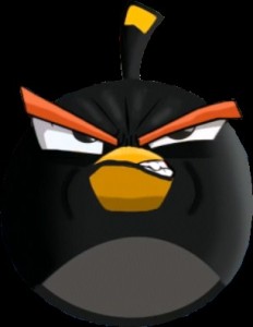 Create meme: Angry birds Bomb Dragon Ball