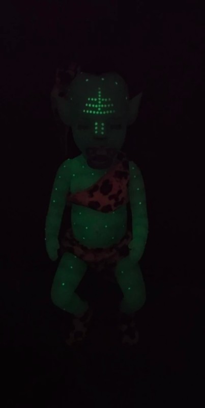 Create meme: bright luminous suit, children's luminous costume, dancing glowing robot