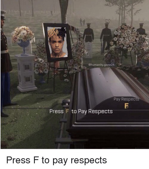 Press F to pay respect, meme' Mug