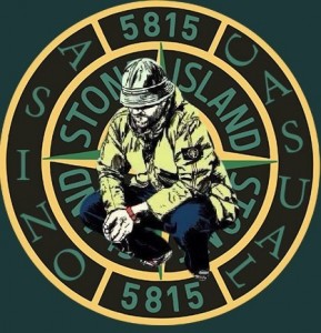 Создать мем: casual, поясни за шмот, stone island