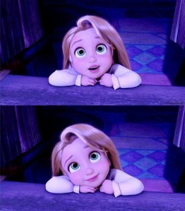 Create meme: Rapunzel in childhood, cartoon