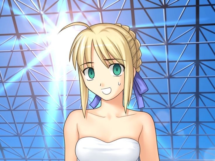 Создать мем: fate/stay night, аниме, saber