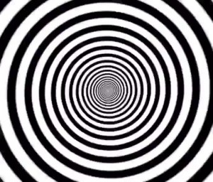 Create meme: spiral hypnosis