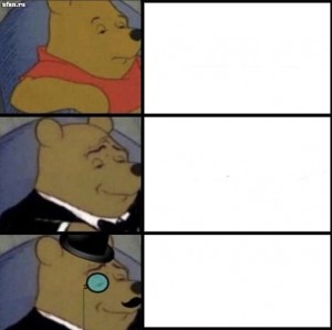 Create meme: fancy winnie the pooh meme, winnie the pooh memes, meme Winnie the Pooh in a Tux template