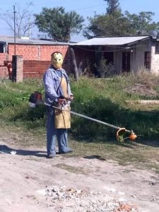 Create meme: rural, mowing grass at the plant, the mowing of the utilities