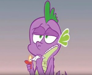 Create meme: pony mov spike, spike MOV