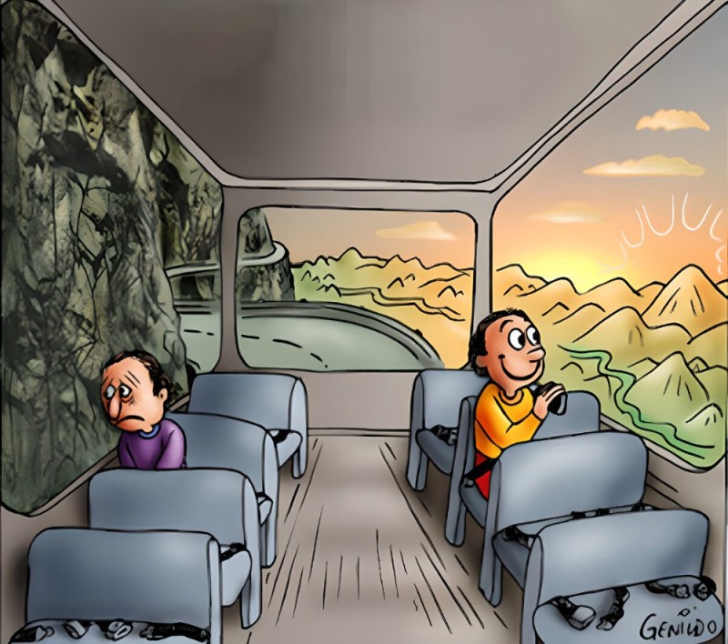 Create meme: bus from inside, passengers on the bus, the meme bus is sad and cheerful