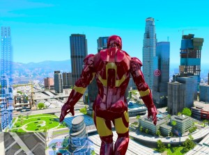 Создать мем: железный человек в гта 5, gta 5 игра, iron man