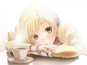Создать мем: аниме картинки с добрым утром, аниме, аниме девушка с кофе