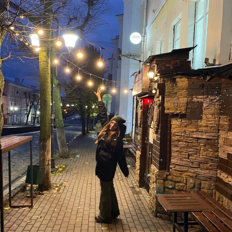 Create meme: cafe , evening Smolensk, the streets