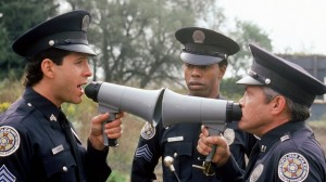 Create meme: police Academy film in 1984