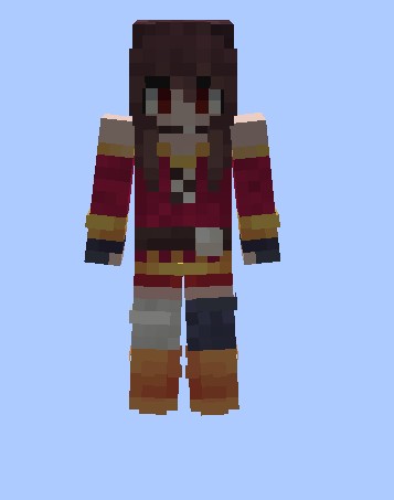 Create meme: megumin skin for minecraft, magumin skin, minecraft skin 