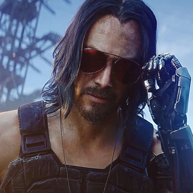 Create meme: cyberpunk 2077 keanu Reeves, johnny silverhand, johnny silverhand cyberpunk 2077