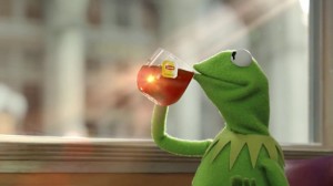 Create meme: Kermit the frog with a gun, Kermit drinking tea, Kermit the frog memes