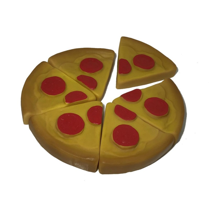 Create meme: pizza toys, toy pizza sliced, rubber pizza