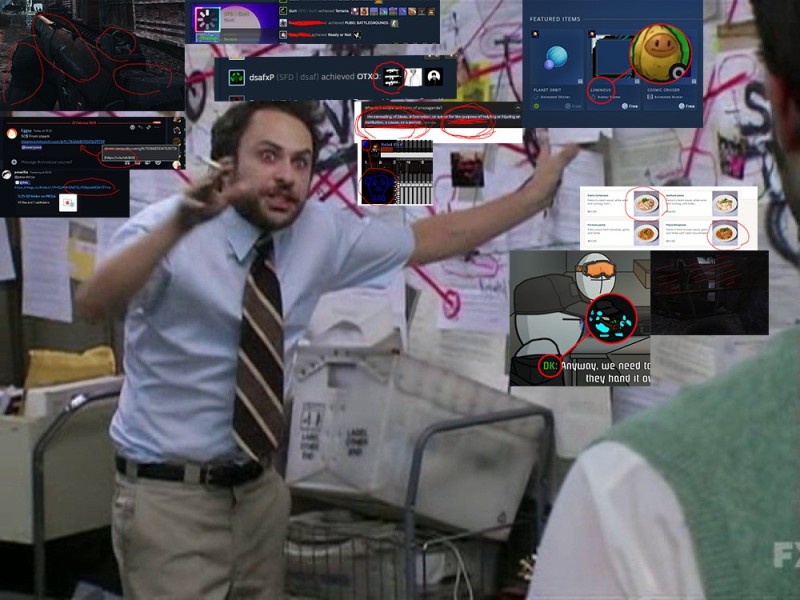 Create meme: charlie day conspiracy theory meme, The conspiracy theory meme, Charlie day theory