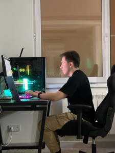 Create meme: computer Desk, gamer