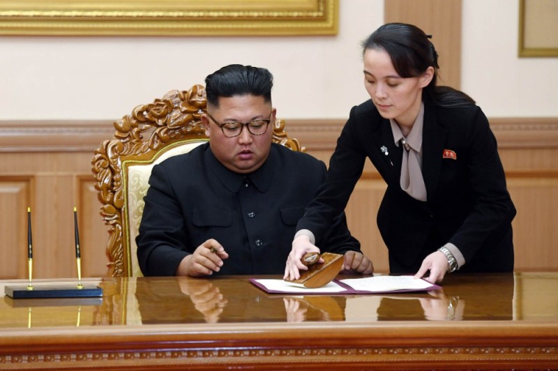 Create meme: Kim Yo Jong and Kim Jong Un, North Korea Kim Jong UN , Kim Jong-UN 