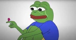 Create meme: sad frog, Pepe the frog, Pepe the sad frog