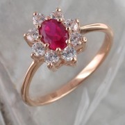 Create meme: Shaheen's 583 gold ring with ruby, gold ring with ruby, ruby rings