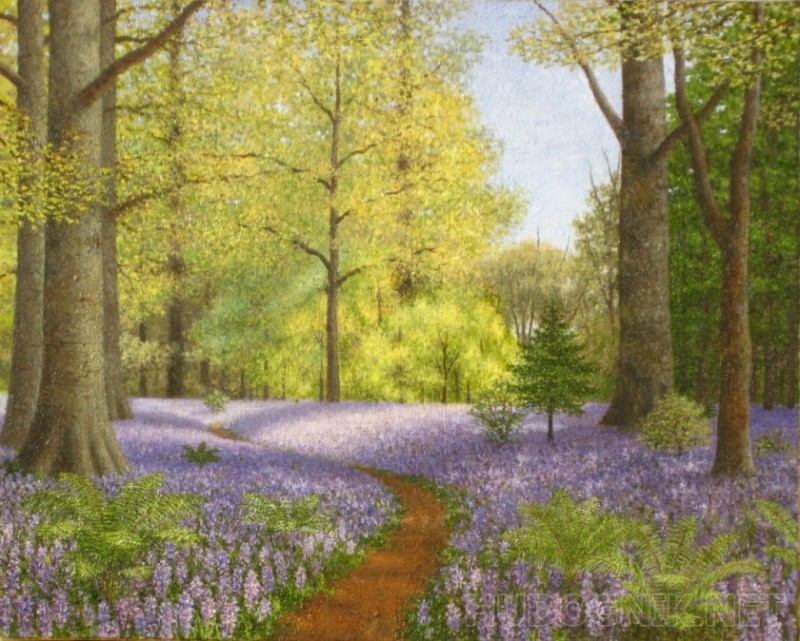 Create meme: spring forest, Painting spring, Painting spring