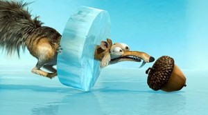 Create meme: squirrel from ice age, ice age squirrel