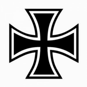 Создать мем: symbol, german army, cross tattoo