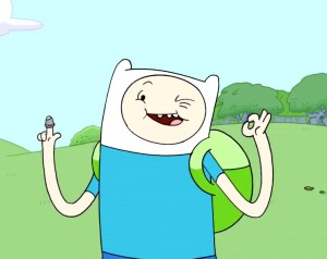 Create meme: Adventure time, fin boy beautiful, adventure time fin