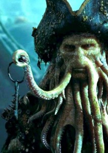 Create meme: hat octopus, Davy Jones, Davy Jones