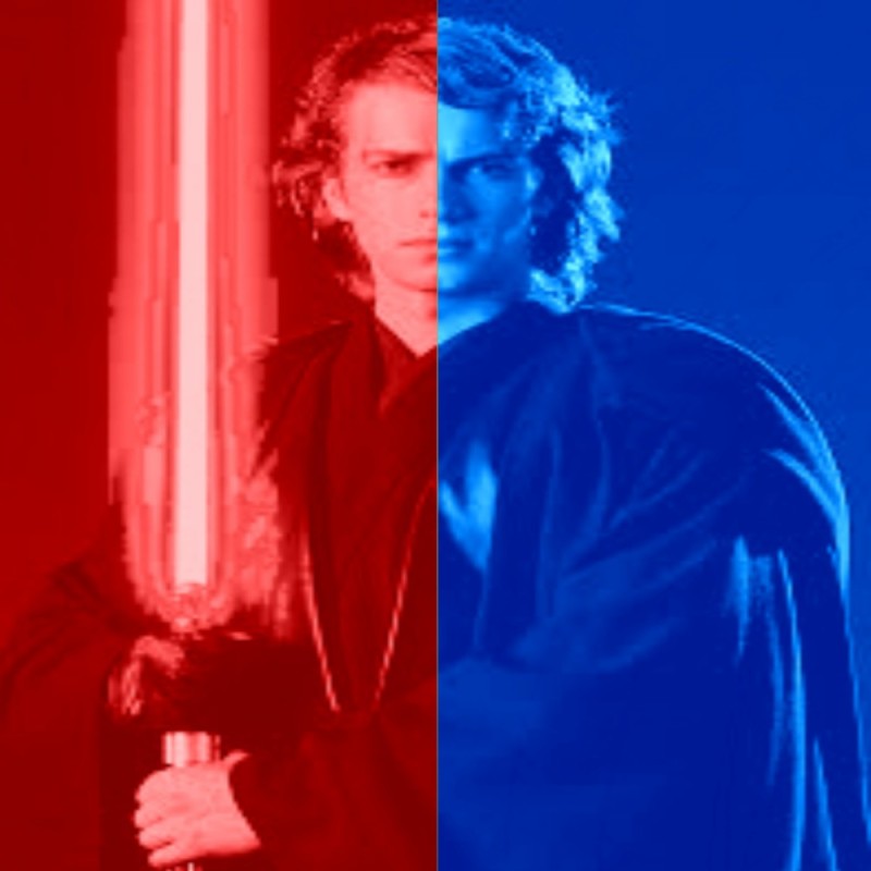 Create meme: Anakin Skywalker with a sword, Anakin Skywalker nedroyaabr, Anakin Skywalker nedrochabr