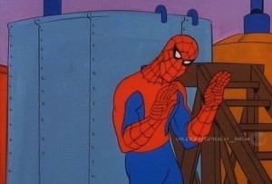 Create meme: Spiderman 1967 memes, spider-man animated series 1967, meme Spiderman